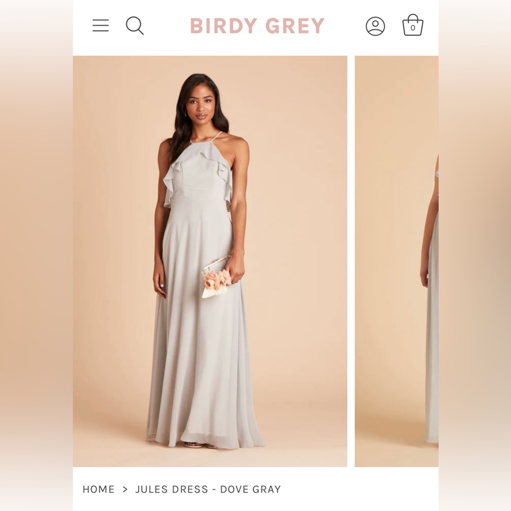 Birdy Grey Jules Bridesmaid Dress in Dove Gray (S)